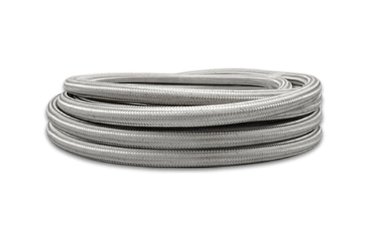 Vibrant SS Braided Flex Hose with PTFE Liner -8 AN (5 foot roll)