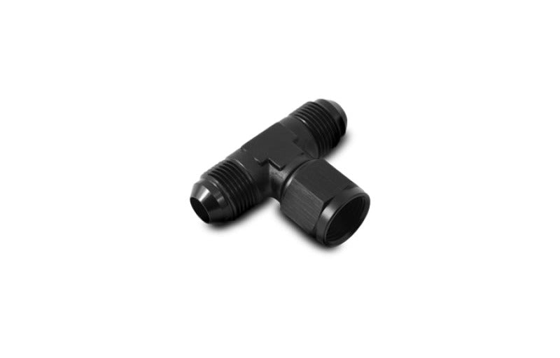 Vibrant -10AN Tee Fitting with Female -10AN Swivel On Side