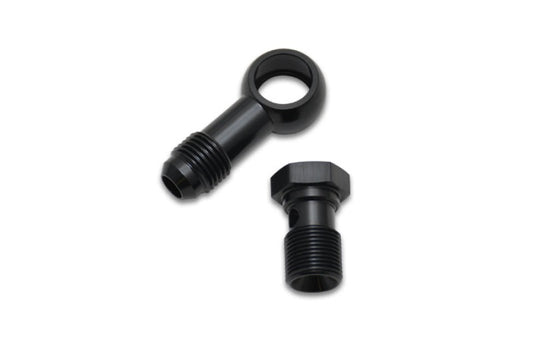 Vibrant Single -4AN 7/16-24 Aluminum Male Banjo Adapter Assembly