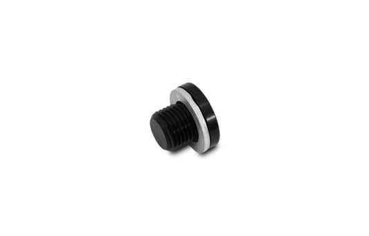 Vibrant M14 x 1.5 Metric Aluminum Port Plug with Crush Washer