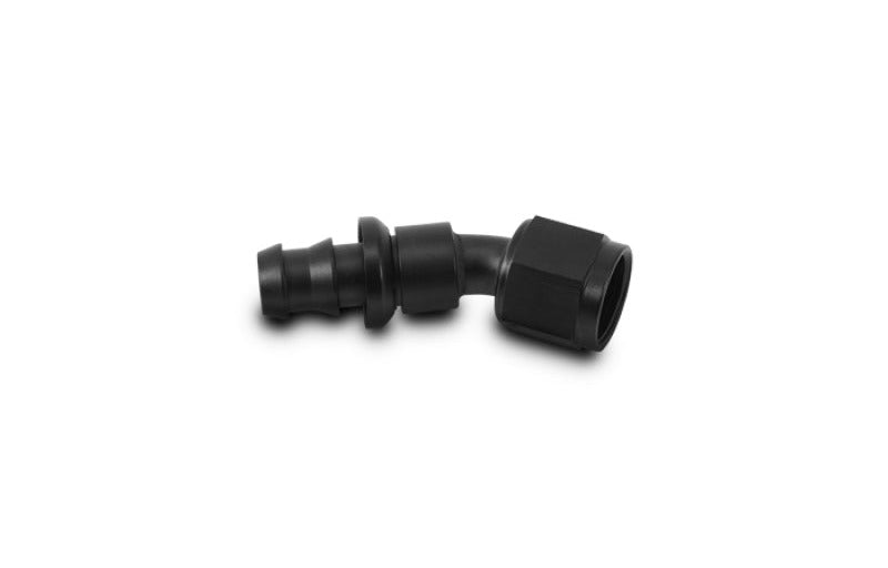Vibrant Push-On 30 Degree Hose End Elbow Fitting Size -6AN