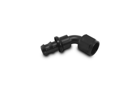 Vibrant Push-On 60 Degree Hose End Elbow Fitting Size -10AN