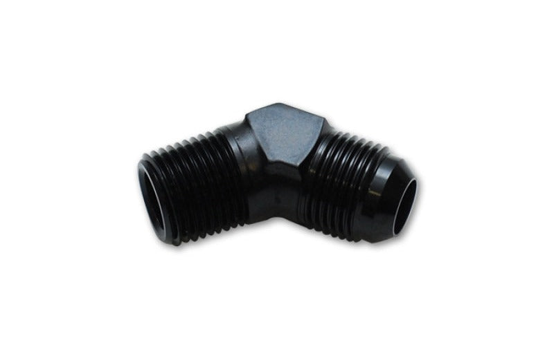 Vibrant -10 AN to 3/4in NPT 45 Degree Adapter Fittings - Aluminum