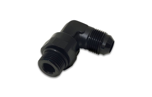 Vibrant -10AN Male Flare to Male -10AN ORB Swivel 90 Degree Adapter Fitting