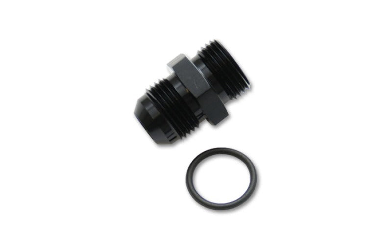 Vibrant -8AN Male Flare to 4AN ORB Male Straight Adapter w/O-Ring - Anodized