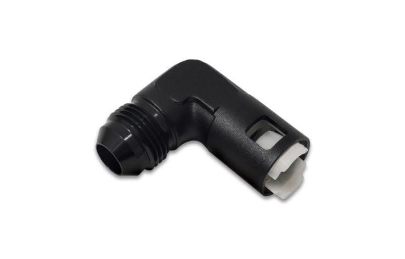 Vibrant 90 Degree Aluminum AN to Female Quick Connect -6AN - 0.3125in Hose Size