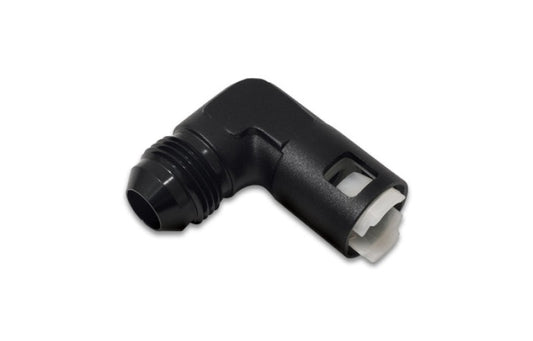 Vibrant 90 Degree Aluminum AN to Female Quick Connect -6AN - 0.3125in Hose Size