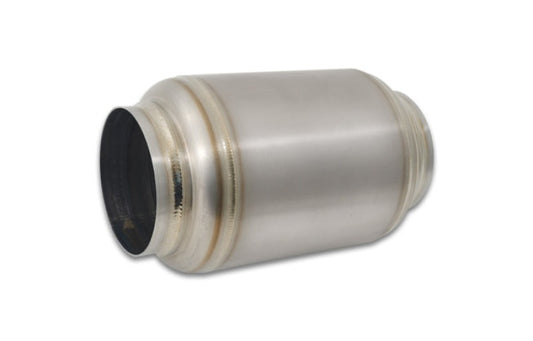 Vibrant Titanium Muffler w/Natural Tip 4in. Inlet/4in. Outlet/5.875in Dia