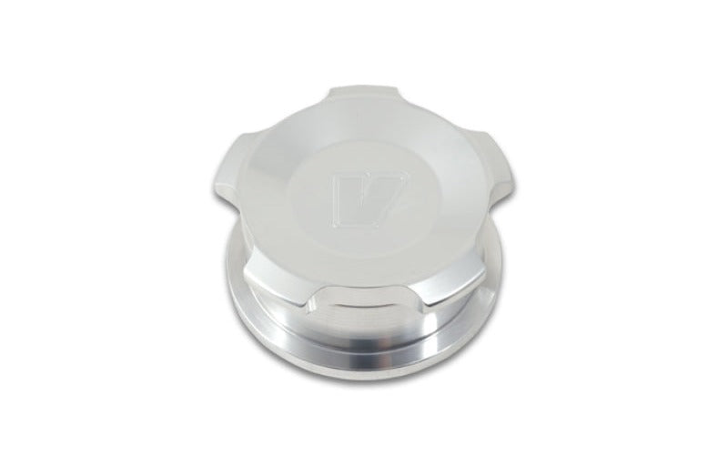 Vibrant 1.5in OD Aluminum Weld Bungs w/Polished Aluminum Threaded Cap