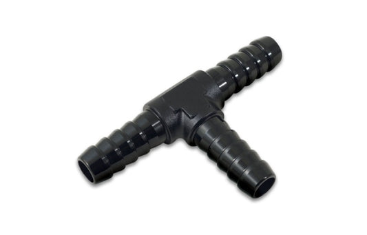 Vibrant 1/8in Barbed Tee Adapter- Black Anodized
