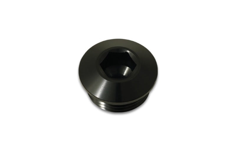 Vibrant Aluminum -4AN ORB Low Profile Port Plug - Anodized Black