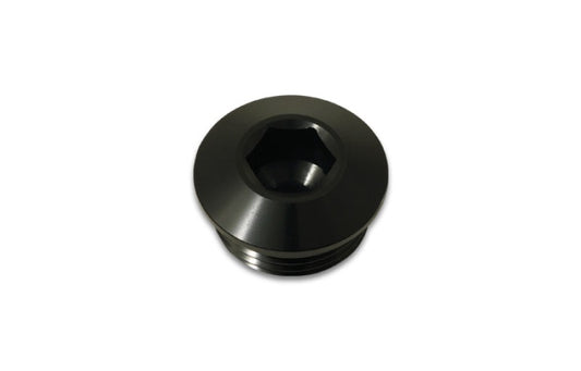 Vibrant Aluminum -4AN ORB Low Profile Port Plug - Anodized Black
