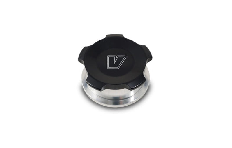 Vibrant 2in OD Aluminum Weld Bungs w/Anodized Black Aluminum Threaded Cap