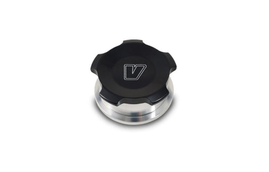 Vibrant 2in OD Aluminum Weld Bungs w/Anodized Black Aluminum Threaded Cap