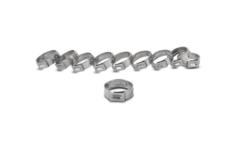 Vibrant One Ear Stepless Pinch Clamps 11.3-13.8mm clamping range (Pack of 10)
