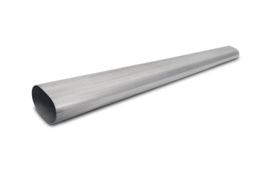 Vibrant 3in Oval (Nominal Size) T304 SS Straight Tubing (16 ga) - 5 foot length