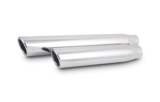Vibrant 3in Round SS Truck/SUV Exh Tip (Single wall Angle Cut Rolled Edge)