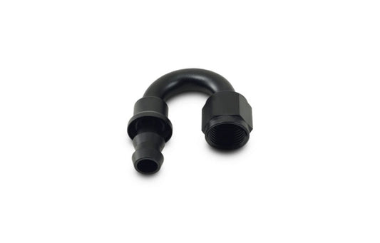 Vibrant -8AN Push-On 180 Deg Hose End Fitting - Aluminum