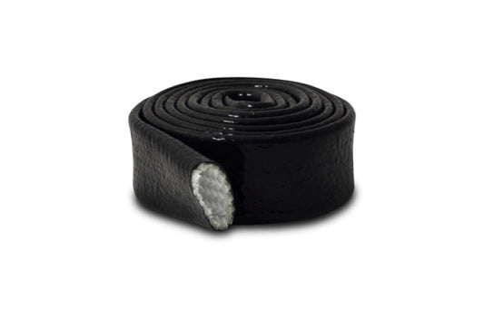 Vibrant 7/8in O.D. Heat Protect Flexible Sleeving (5 foot length) Black