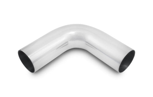 Vibrant 3.5in O.D. Universal Aluminum Tubing (90 degree bend) - Polished