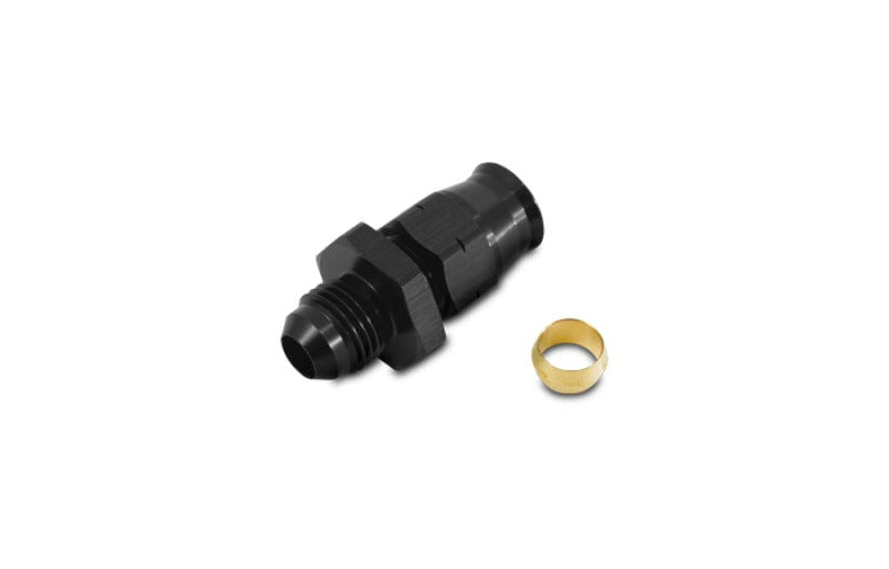 Vibrant -6AN Male to 3/8in Tube Adapter Fittings with Brass Olive Insert