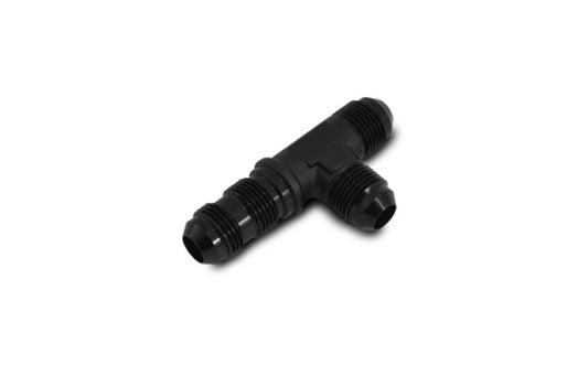 Vibrant -10AN Bulkhead Adapter Tee on Run Fittings - Anodized Black Only