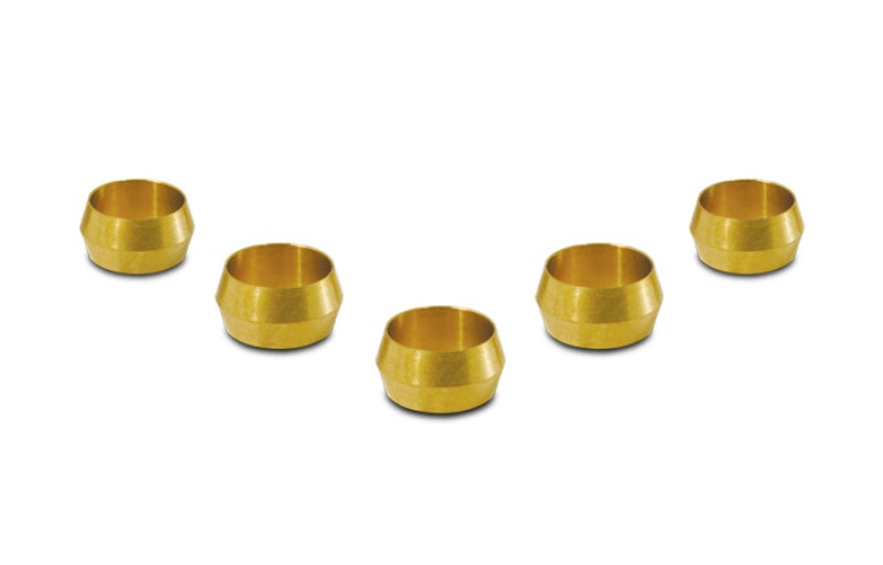Vibrant Brass Olive Inserts 3/8in - Pack of 5