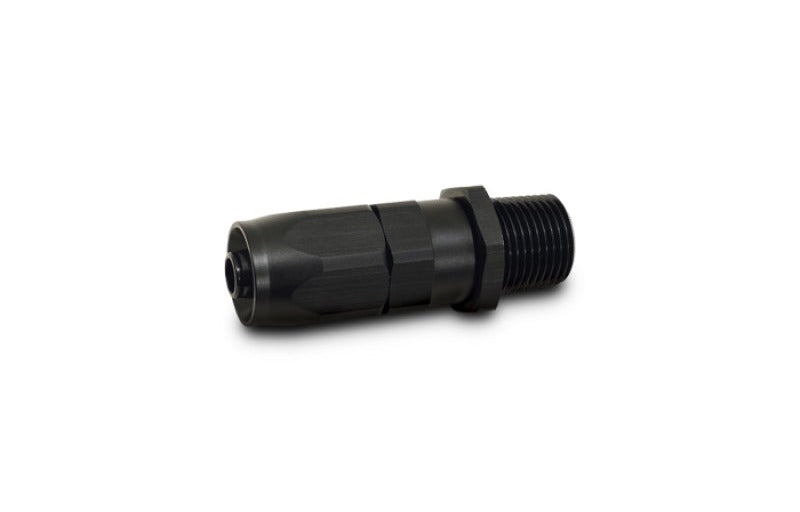 Vibrant -12AN Male NPT Straight Hose End Fitting - 1/2 NPT