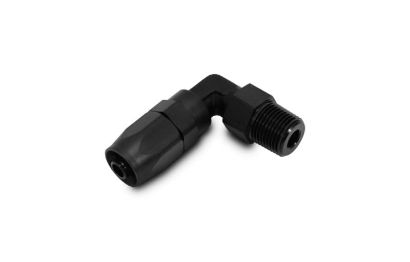 Vibrant Male NPT 90 Degree Hose End Fitting -6AN - 1/4 NPT
