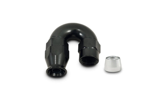 Vibrant 180 Degree High Flow Hose End Fitting for PTFE Lined Hose -16AN