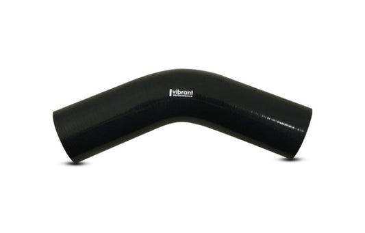 Vibrant 45 Degree Silicone Elbow 1.625in ID x 5.00in Leg Length - Black