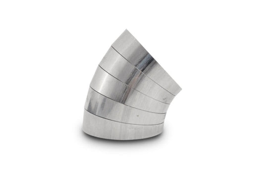 Vibrant 45 Degree Vertical Plane Oval 304SS Pie Cuts Nominal Tube 3.50in