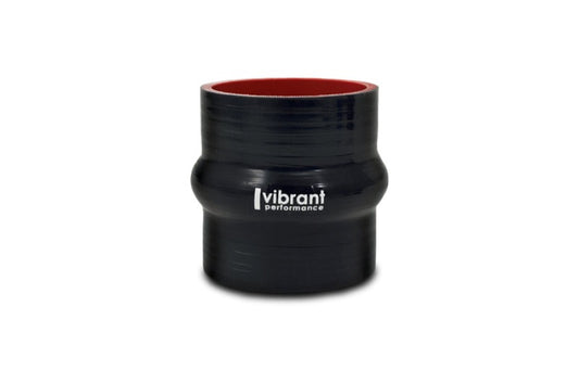 Vibrant Silicone Hump Hose Coupler 1.25in ID x 3.00in Long - Black