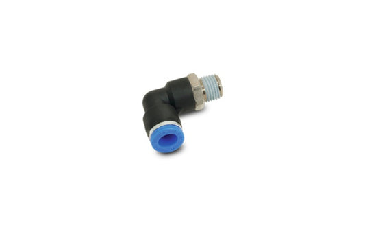 Vibrant Male Elbow Fitting for 3/16in OD Tubing (1/8in NPT Thread)