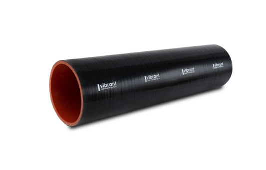 Vibrant Silicone Straight Hose Coupler 0.875in ID x 12.00in Long - Gloss Black