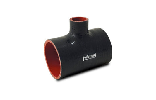 Vibrant Silicone T-Hose Coupler Hose ID 2.75in Overall Length 4in Branch ID 1in