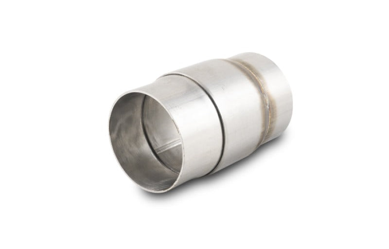 Vibrant SS Slip Joint Adapter for 2.5in OD Tubing (2 Piece Assembly) Welded