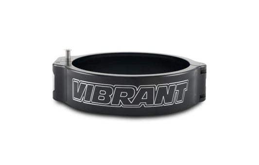 Vibrant 3.50in O.D. Aluminized HD 2.0 Clamp - Anodized Black (Clamp Only)
