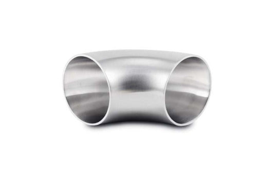 Vibrant 2.5in O.D. T304 SS 90 Deg Mandrel Bend (2.5in Centerline Radius)