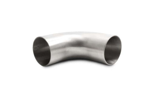 Vibrant 2.5in OD 4.13in Tangent Length T304 SS 90 Deg Mandrel Bend w/Extended