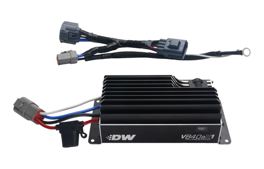 DeatschWerks VB40AX1 Voltage Booster with Plug-N-Play Harness for 11-25 Ford Mustang
