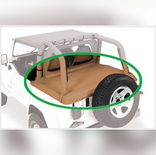 Bestop 87-91 Wrangler YJ Cargo Cover (Black Denim)