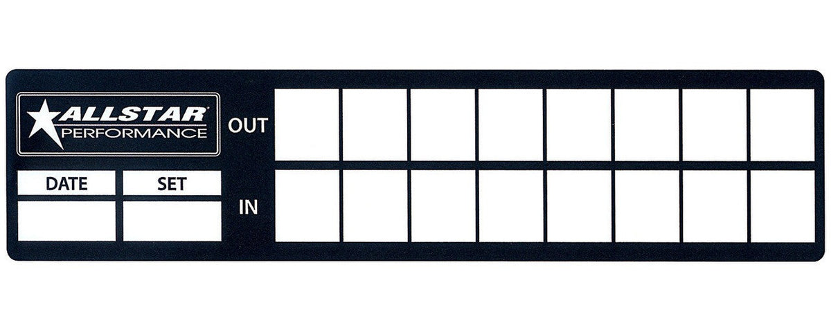Allstar Performance Tire Log Decals 40pk ALL047-40