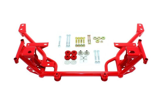BMR 05-14 S197 Mustang K-Member w/ STD. Motor Mounts and STD. Rack Mounts - Red