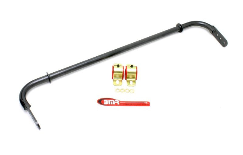 BMR 2010-2011 5th Gen Camaro Rear Hollow 25mm Adj. Sway Bar Kit with Bushings - Black Hammertone