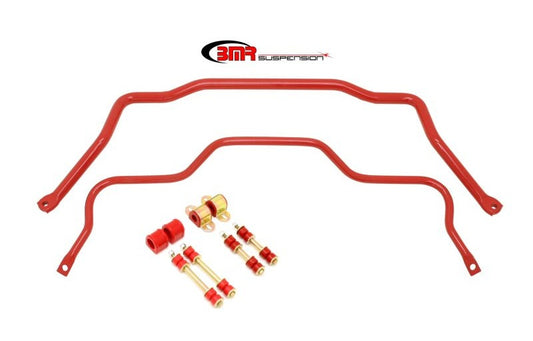 BMR 82-82 3rd Gen F-Body Front & Rear Sway Bar Kit w/ Bushings - Red
