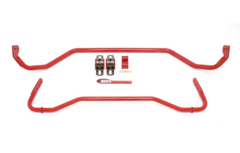 BMR 2008-2009 Pontiac G8 Front & Rear Sway Bar Kit with Bushings - Red