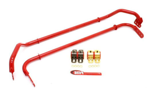BMR 10-11 5th Gen Camaro Front & Rear Sway Bar Kit w/ Bushings - Red