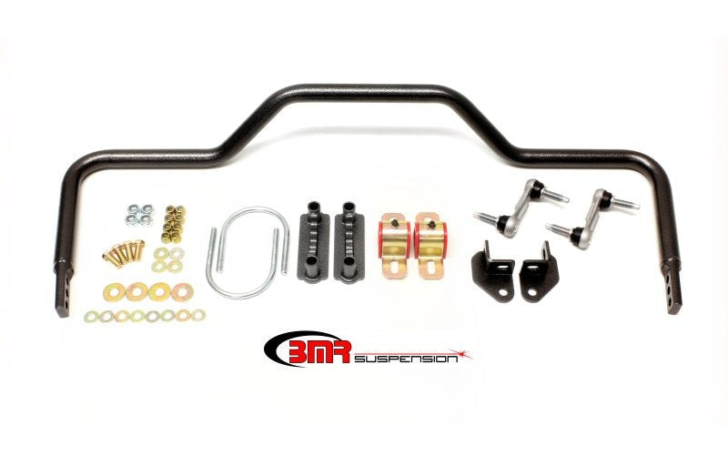 BMR 1964-1972 A-Body Rear Pro-Touring Style Hollow 1.125in Sway Bar Kit - Black Hammertone