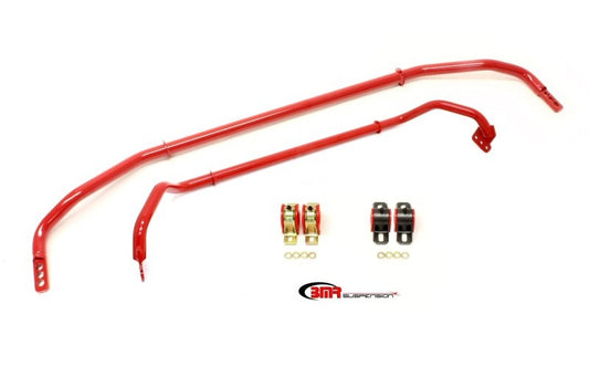 BMR 2012 5th Gen Camaro Front & Rear Sway Bar Kit w/ Bushings - Red